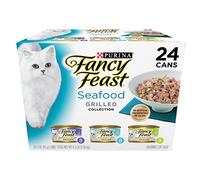 Purina Fancy Feast Grilled Wet Cat Food Seafood Collection in Wet Cat Food Variety Pack - (Pack of 24) 3 oz. Cans
