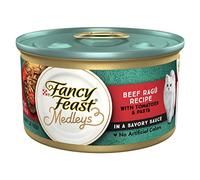 Purina Fancy Feast Medleys, Gravy Beef Ragu Recipe with Tomatoes and Pasta in a Savory Sauce - (24) 3 oz. Cans