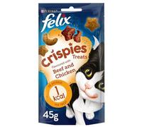 Purina Felix Crispies Beef & Chicken 45G (Pack Of 8)