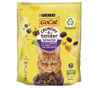 Go-Cat Crunchy and Tender Senior Chicken and Veg Dry Cat Food - 800g