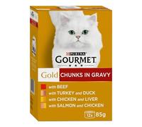 Purina Gourmet Gold Cat Food Gravy Collection, 12 x 85 g - Pack of 4