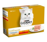 Purina Gourmet Gold Mousse Cat Food Assorted Flavors 12 x 85g
