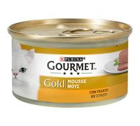 Purina Gourmet Gold Wet Cat Mousse with Liver, 24 Cans of 85g Each, Pack of 24 x 85g