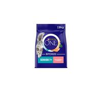 Purina ONE 7+ Dry Cat Food Rich in Salmon 2.8kg, Pack of 4