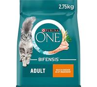 Purina ONE Adult Chicken Cat Food, 2.75kg (Pack of 4), Indigo/Blue