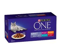 PURINA ONE Mini Fillets Mixed Selection in Gravy Wet Cat Food - 40 x 85g