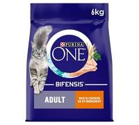 Purina ONE Bifensis Adult Dry Cat Food, Chicken and Whole Grains, 6kg