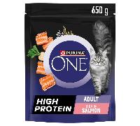 PURINA ONE High Protein Salmon Dry Cat Food - 650g