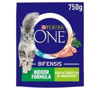 PURINA ONE Indoor Formula Turkey & Whole Grains Dry Cat Food - 750g