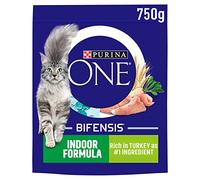PURINA ONE | Indoor Dry Cat Food Turkey & Wholegrain 800g (Pack of 4)