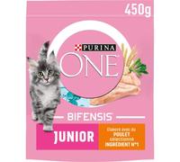 Purina One Junior 1 to 12 Months with Chicken and Whole Grain Kitten Dry Food, 450 g