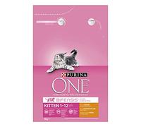 Purina ONE Kitten Cat Food Chicken & Wholegrain, Transparent, Chicken, 3kg