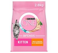 PURINA ONE Kitten Rich in Chicken Dry Cat Food 2.8kg , Pack of 4