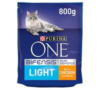 Purina ONE Light Dry Cat Food Chicken and Wheat 800 g - Case of 4 (3.2 kg)