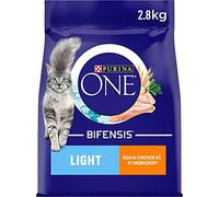 Purina ONE Light Dry Cat Food Chicken and Wheat 3 kg (Pack of 4)