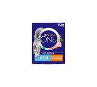 Purina ONE Light Dry Cat Food Rich in Chicken 750g, Pack of 4