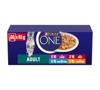 PURINA ONE Mini Fillets Mixed Selection in Gravy Wet Cat Food 60x85g