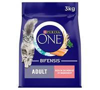 PURINA ONE Salmon Dry Cat Food 3kg (Pack of 4)