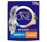 PURINA ONE Senior 11+ Chicken & Whole Grains Dry Cat Food - 750g
