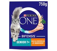 PURINA ONE Senior 7+ Chicken and Wholegrain Cat Food - 750g Bag