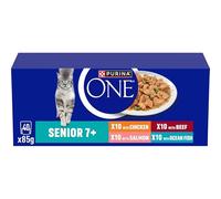 PURINA ONE Senior Mixed Selection in Gravy Wet Cat Food - 40 x 85g