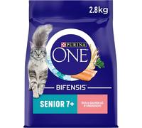 Purina One 7+ Senior Dry Cat Food - Salmon - 2.8kg