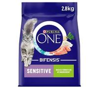 PURINA ONE Special Needs Dry Cat Food Multibuys - Sensitive - Turkey & Rice (2 x 2.8kg)