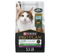 Purina Pro Plan Allergen Reducing, Indoor Cat Food, LIVECLEAR Turkey and Rice Formula - 5.5 lb. Bag