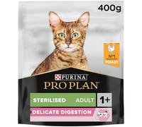 Purina Pro Plan Delicate Digestion Adult 1+ Sterilised Croquettes Cats Chicken, 400 g