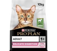 Purina Pro Plan Delicate Digestion Adult Cat Lamb 22 lbs Bag | Cat Food Sensitive Digestion Lamb Flavour - Improves Digestive Tolerance - Cat Health - Balanced Complete Food