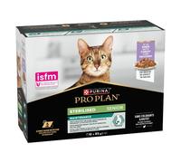 PRO PLAN Senior 7+ Sterilised Turkey in Gravy Wet Cat Food - 10 x 85g