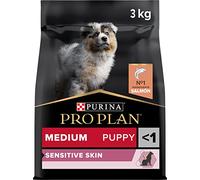 Purina Proplan Medium Puppy Derma Dog Feed Cahorro Salmon, Pack of 4 x 3 kg