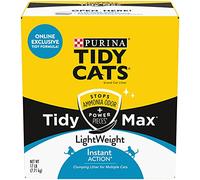 Purina Tidy Cats LightWeight, Clumping, Multi Cat Litter, Tidy Max Instant Action Formula - 17 lb. Box