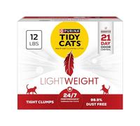 Purina Tidy Cats Lightweight, Low Dust, Clumping Cat Litter Odor Control 24/7 Performance Multi Cat Litter - 12 lb. Box