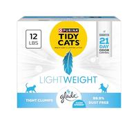 Purina Tidy Cats Low Dust, Multi Cat, Clumping Cat Litter Odor Control Formula, Lightweight Glade Clear Springs 12 lbs.