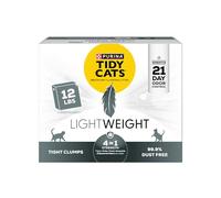 Purina Tidy Cats Multi Cat, Low Dust, Clumping Cat Litter, Lightweight 4-in-1 Strength 12 lbs.