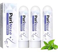 PuriNose Inhaler, Memory Boost Inhaler, Nasal Inhaler Stick for Women Men, Enhances Immunity, Refreshing Relief, Clean Your Nose and Enjoy Fresh Air (3 Pcs)