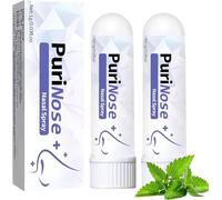 PuriNose Inhaler, Memory Boost Inhaler, Nasal Inhaler Stick for Women Men, Enhances Immunity, Refreshing Relief, Clean Your Nose and Enjoy Fresh Air (2 Pcs)