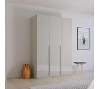 Purisma Wardrobe - 151cm - 3 Door - Silk Grey Glass