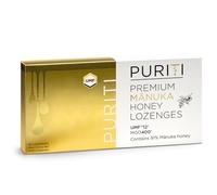 PURITI Premium Manuka Honey Lozenges High Potency - Sugar Free Drops | Genuine New Zealand Raw Manuka Honey Soothers for Coughs & Sore Throats | UMF Certified MGO 400+ UMF12+ (16 Pack)