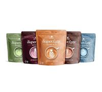 Purition Barista-Style Hot Chocolate & Coffee Multipack | 1x Hot Chocolate, Beetroot, Matcha, Spirulina, Turmeric Lattes | Plant based ingredients | No Added Sugar | Premium Hot Drink Alternatives