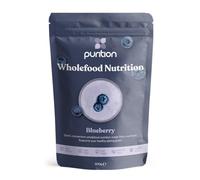 Purition Blueberry - High Protein Wholefood Shake | 500g Natural Meal Replacement with Whey Protein for Keto Diet, Weight Loss & Healthy Breakfasts | 12 Servings