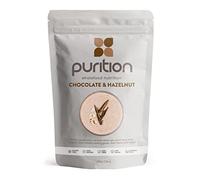 Purition Chocolate & Hazelnut - High Protein Wholefood Shake | 500g Natural Meal Replacement with Whey Protein for Keto Diet, Weight Loss & Healthy Breakfasts | 12 Servings