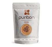 Purition Chocolate - High Protein Wholefood Shake | 500g Natural Meal Replacement with Whey Protein for Keto Diet, Weight Loss & Healthy Breakfasts | 12 Servings