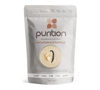 Purition Macadamia & Vanilla - Natural, Gluten Free, High Protein, Low Sugar, Keto, Vegetarian, Meal Replacement Shake for Healthy Weight Management, 500g, 12 Servings
