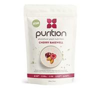 Purition Vegan Cherry Bakewell Large Bag | Premium Vegan High Protein Powder for Keto Shakes and Smoothies with Only Natural Ingredients for Weight Management | 1 x 12 Meal Bag
