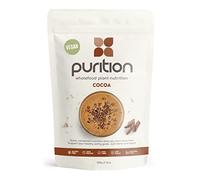 Purition Vegan Cocoa Large Bag | Premium Vegan High Protein Powder for Keto Shakes and Smoothies with Only Natural Ingredients for Weight Loss | 1 x 12 Meal Bag