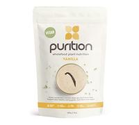 Purition Vegan Vanilla Dairy Free Natural Protein Powder for Keto Diet Shakes and Meal Replacements Shakes, 1 Bag (12 Serving)