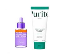 PURITO Retinol 0.1% + Retinal 0.1% Anti-Aging Facial Serum, Panthenol 10% Barrier Cream Bundle