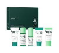 PURITO Best Kit Skincare Set for Sensitive Skin, 104mL | Panthenol Cleanser & Cream, Centella Serum & Toner, All Skin Types Gift Set, Complete Facial Routine